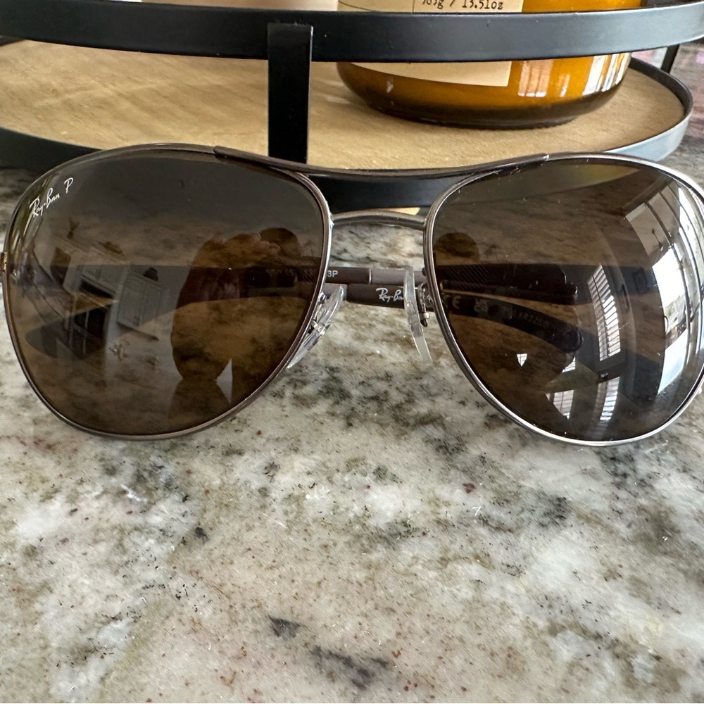 Ray-Ban Dark Brown Aviator Sunglasses